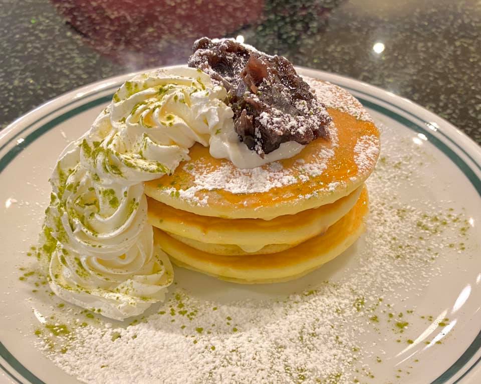 【スイーツ】パンケーキ（抹茶小倉）［ファーストブラウン］